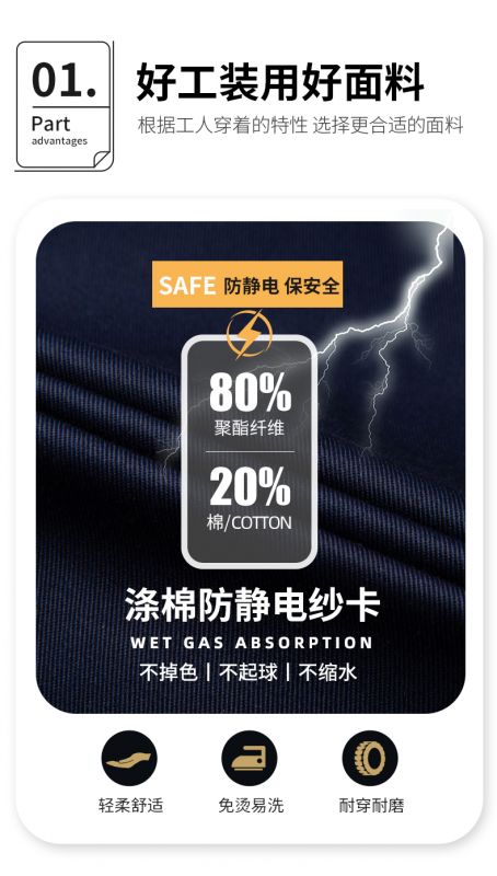 9903--6色双反防静电棉马甲1_04